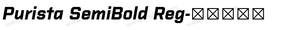 Purista SemiBold Reg字体转换